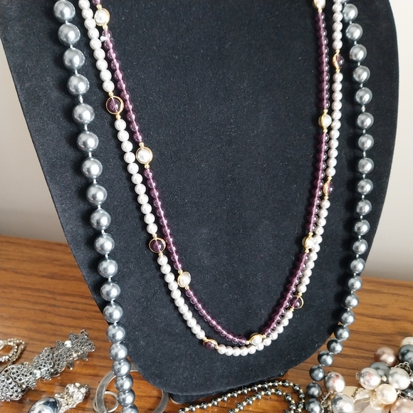 Silver and Gray Statement Jewelry Lot - Picture 9 of 14